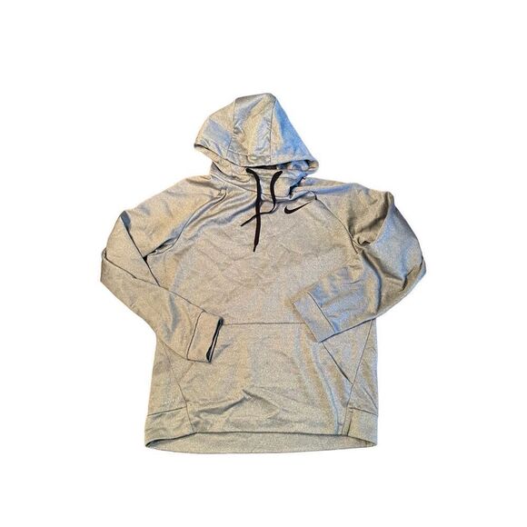 Nike Gray Dri Fit Hoodies Swoosh Medium - Picture 1 of 7